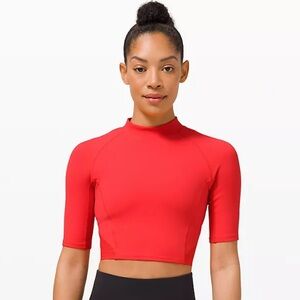 Lululemon Everlux Short Sleeved Crop Top